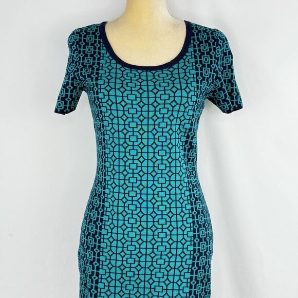 Romeo Juliet Couture Bodycon Dress Womens Size M Short Sleeve Fitted Knit - Picture 9 of 16